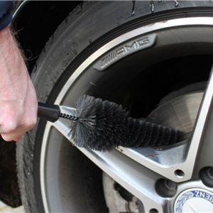 Brosse à jante souple, Ø65 mm, 325 mm, Souple, Noir , Vikan